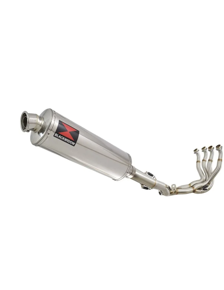 GSXR 1000 K9 L0 L1 09 10 11 4-1 Décatalyseur Ligne complète / Silencieux Ovale En Inox 400mm