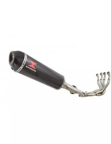 GSXR 1000 K9 L0 L1 09 10 11 4-1 Décatalyseur Ligne complète / Silencieux Ovale En Carbone 400mm