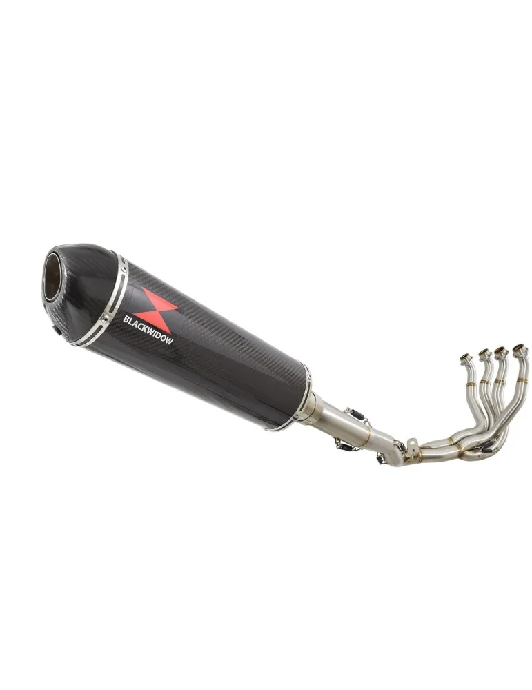 GSXR 1000 K9 L0 L1 09 10 11 4-1 Décatalyseur Ligne complète / Silencieux Ovale En Carbone 400mm