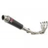 GSXR 1000 K9 L0 L1 09 10 11 4-1 Décatalyseur Ligne complète / Silencieux Rond En Carbone 350mm