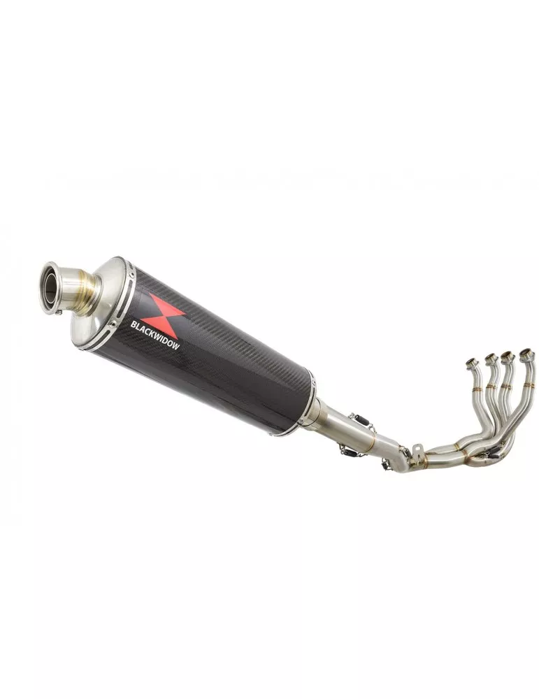 GSXR 1000 K9 L0 L1 09 10 11 4-1 Décatalyseur Ligne complète / Silencieux Ovale En Carbone 400mm