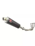 GSXR 1000 K9 L0 L1 09 10 11 4-1 Décatalyseur Ligne complète / Silencieux Ovale En Carbone 400mm