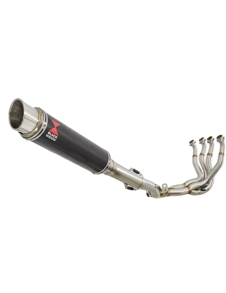 GSXR 1000 K9 L0 L1 09 10 11 4-1 Décatalyseur Ligne complète / Silencieux GP Rond En Carbone 350mm