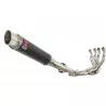 GSXR 1000 K9 L0 L1 09 10 11 4-1 Décatalyseur Ligne complète / Silencieux GP Rond En Carbone 350mm