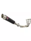 GSXR 1000 K9 L0 L1 09 10 11 4-1 Décatalyseur Ligne complète / Silencieux GP Rond Noir En Inox 350mm