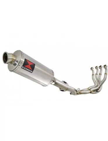 GSXR 1000 K9 L0 L1 09 10 11 4-1 Décatalyseur Ligne complète / Silencieux Ovale En Inox 300mm