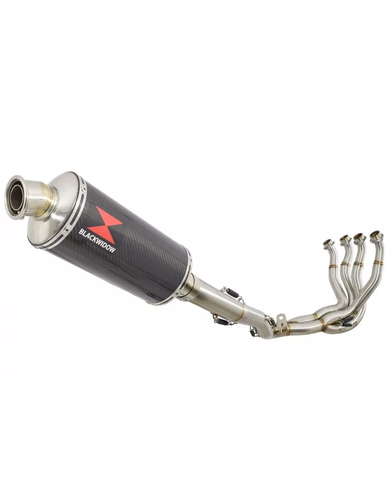 GSXR 1000 K9 L0 L1 09 10 11 4-1 Décatalyseur Ligne complète / Silencieux Ovale En Carbone 300mm