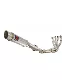 GSXR 1000 K9 L0 L1 09 10 11 4-1 Décatalyseur Ligne complète / Silencieux GP Rond En Inox 230mm