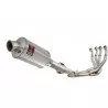 GSXR 1000 K9 L0 L1 09 10 11 4-1 Décatalyseur Ligne complète / Silencieux Ovale En Inox 230mm