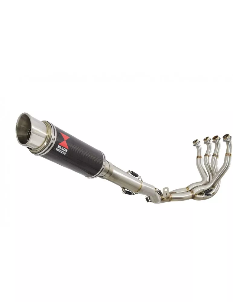 GSXR 1000 K9 L0 L1 09 10 11 4-1 Décatalyseur Ligne complète / Silencieux GP Rond En Carbone 230mm