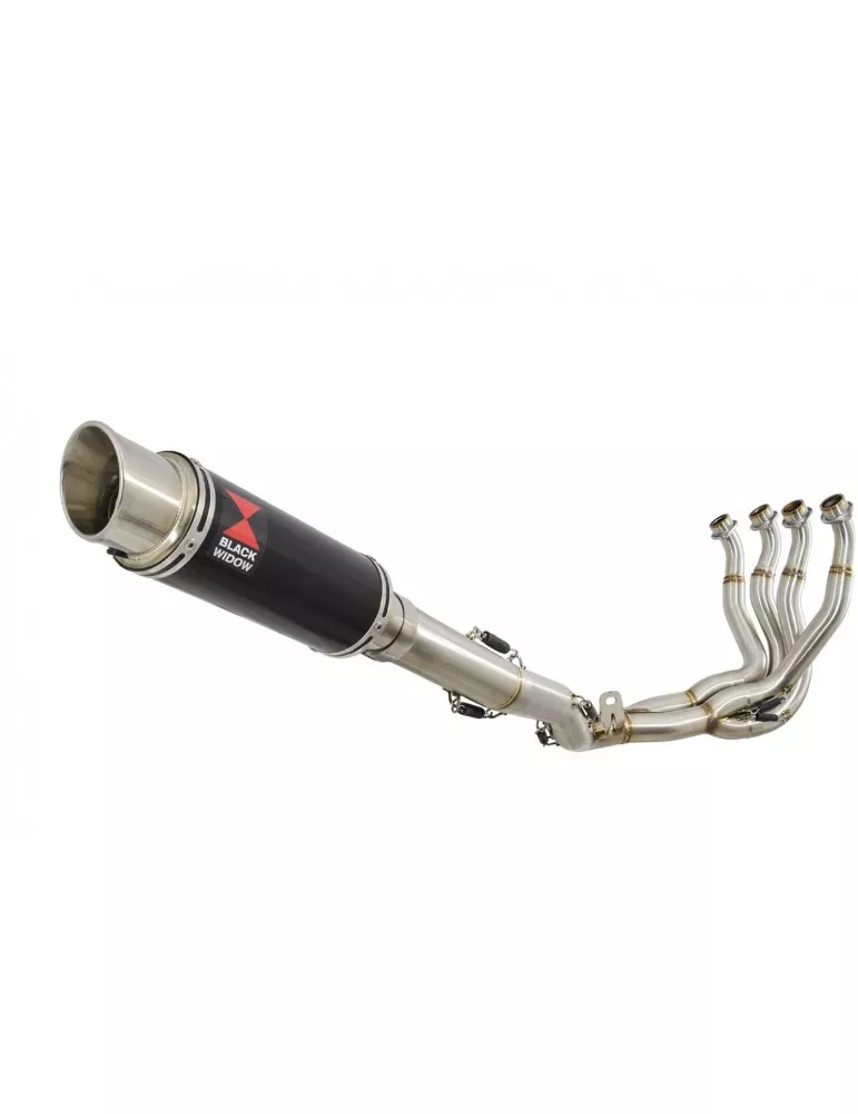 GSXR 1000 K9 L0 L1 09 10 11 4-1 Décatalyseur Ligne complète / Silencieux GP Rond Noir En Inox 230mm