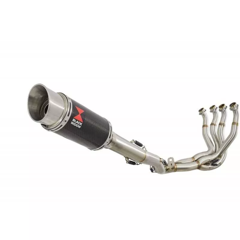 GSXR 1000 K9 L0 L1 09 10 11 4-1 Décatalyseur Ligne complète / Silencieux Rond En Carbone 200mm
