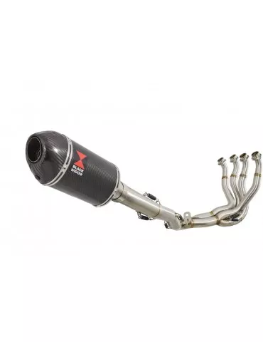 GSXR 1000 K9 L0 L1 09 10 11 4-1 Décatalyseur Ligne complète / Silencieux Ovale En Carbone 200mm