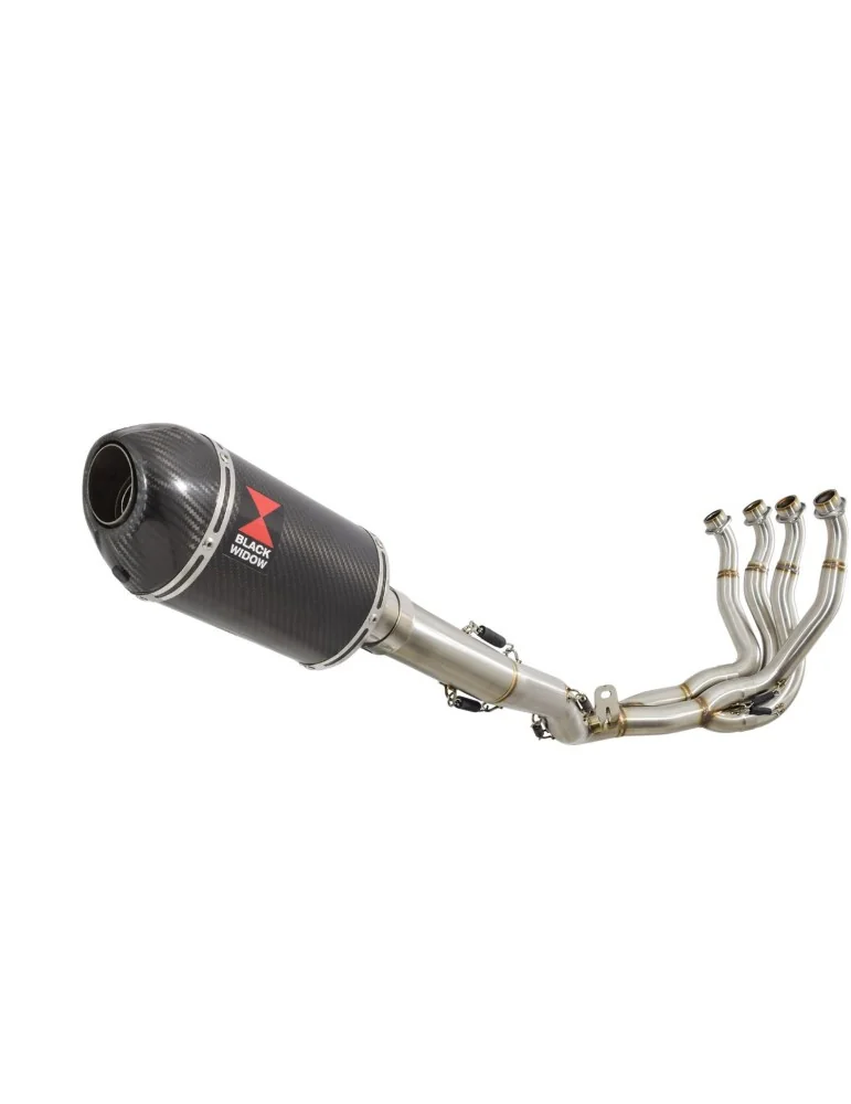 GSXR 1000 K9 L0 L1 09 10 11 4-1 Décatalyseur Ligne complète / Silencieux Ovale En Carbone 200mm