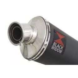 GSXR 1000 K9 L0 L1 4-1 Decata Conversion Kit / Silencieux Ovale Noir En Inox 230mm