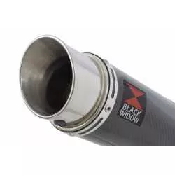 GSXR1000 L2 L3 L4 L5 L6 2012 - 2016 Tube de raccord et Silencieux Rond En Carbone 200mm