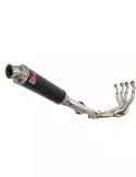 GSXR 1000 L2-L6 2012-2016 Decata Ligne complète + Silencieux Rond Noir en Inox 350mm