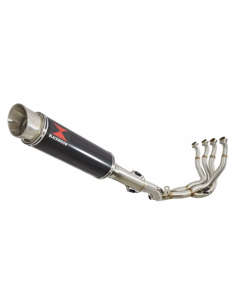 GSXR 1000 L2-L6 2012-2016 Decata Ligne complète + Silencieux GP Rond Noir en Inox 360mm