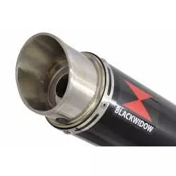 GSXR 1000 L2-L6 2012-2016 Decata Ligne complète + Silencieux GP Rond Noir en Inox 360mm