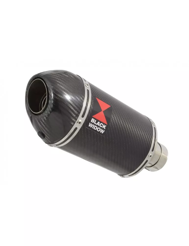 GSXR1000 L2 L3 L4 L5 L6 2012 - 2016 Tube de raccord et Silencieux Ovale En Carbone 200mm