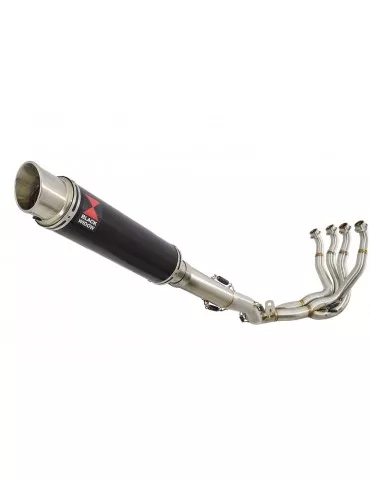 GSXR 1000 L2-L6 2012-2016 Decata Ligne complète + Silencieux GP Rond Noir en Inox 350mm