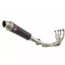 GSXR 1000 L2-L6 2012-2016 Decata Ligne complète + Silencieux Rond En Carbone 350mm