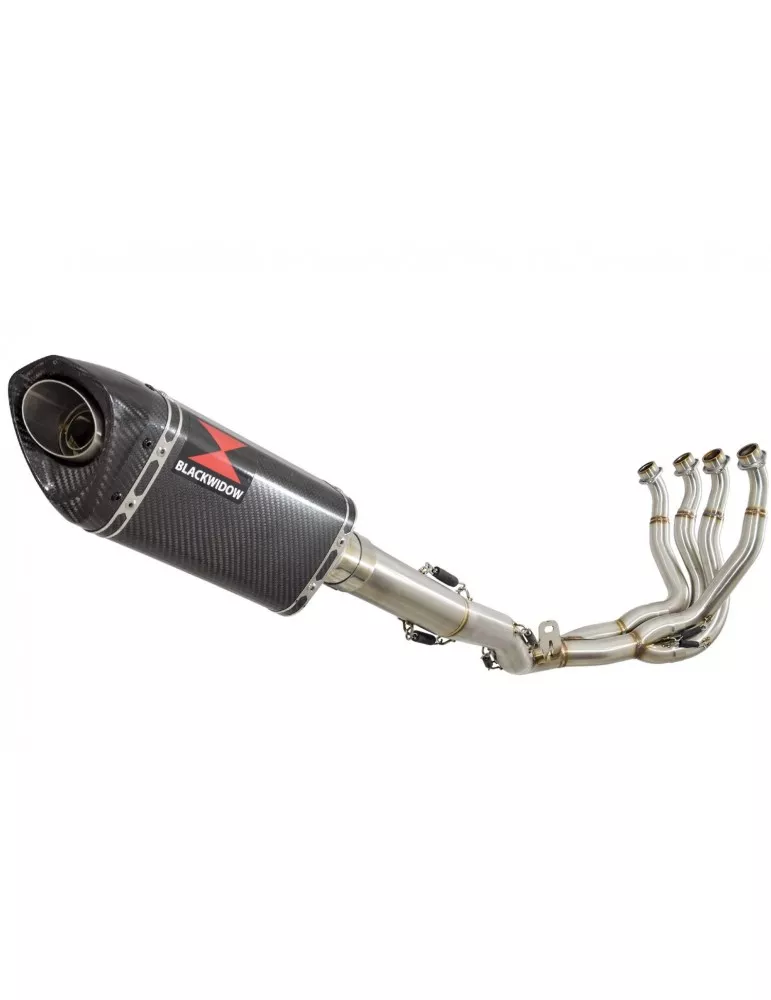 GSXR 1000 L2-L6 2012-2016 Decata Ligne complète + Silencieux Tri Ovale en Carbone 250mm
