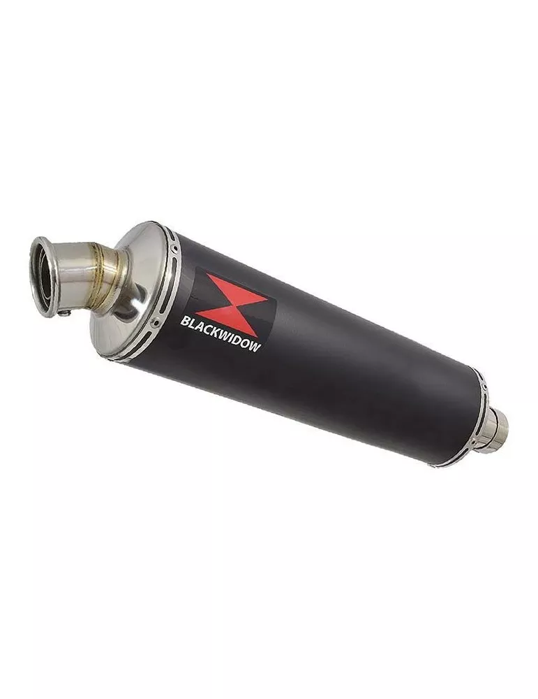 GSXR 600 K6 K7 2006 2007 Decata Silencieux & Silencieux Rond Noir En Inox 400mm