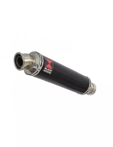 GSXR 600 K6 K7 2006 2007 Decata Silencieux & Silencieux Rond Noir En Inox 350mm