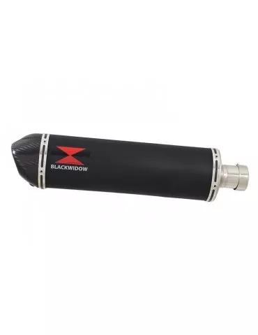 GSXR 600 K6 K7 2006 2007 Decata Silencieux & Silencieux Ovale Noir En Inox + Canule en Carbone 400mm