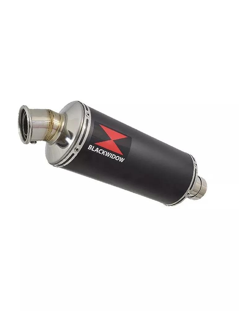 GSXR 600 K6 K7 2006 2007 Decata Silencieux & Silencieux Rond Noir En Inox 300mm