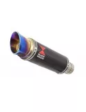 GSXR 600 K6 K7 2006 2007 Decata Silencieux & Silencieux GP Rond En Carbone + canule En Inox Anodisé 230mm