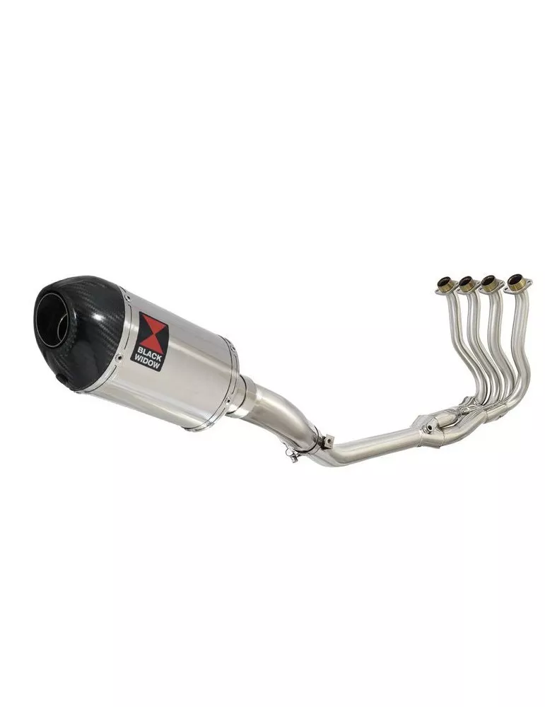 GSXR 600 GSXR600 L1 L2 L3 L4 L5 L6 2011-2016 Ligne complète & Silencieux Ovale en Inox + Canule en Carbone 200mm