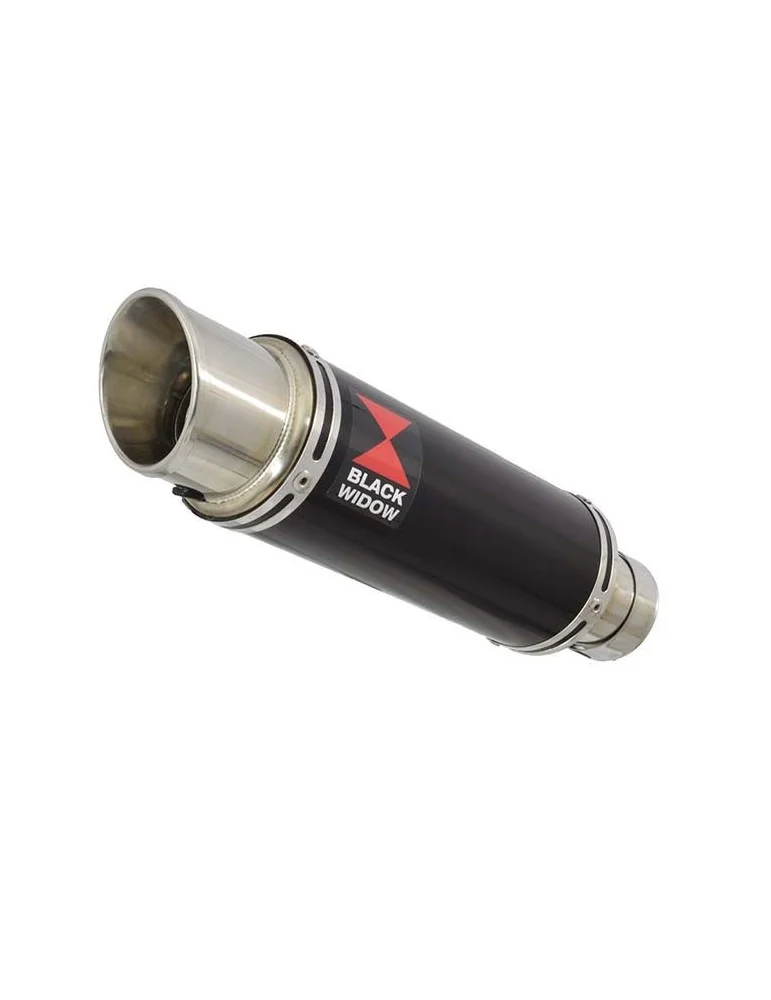 GSXR 600 K6 K7 2006 2007 Decata Silencieux & Silencieux Rond GP Style Noir En Inox 230mm