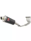 GSXR 600 GSXR600 L1 L2 L3 L4 L5 L6 2011-2016 Ligne complète & Silencieux Ovale En Carbone 300mm
