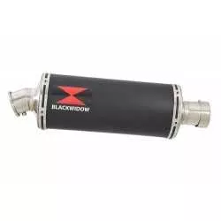 GSXR 600 K8 K9 L0 08 09 10 tube de raccord et Ovale Noir Silencieux En Inox 300mm