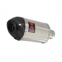 KAWASAKI KLE 500 KLE500 Ligne complète & Silencieux Ovale En Inox + Canule En Carbone 200mm