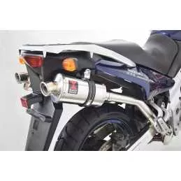 Kawasaki KLV 1000 2004-2007 Silencieux Kit / Silencieux Ovale En Inox 230mm