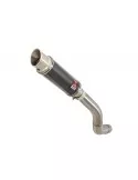 Z800 ZR800A Z800E 13 14 15 16 Tube de raccord (Link Pipe) / Silencieux Rond GP style en Carbone + Titane 230mm