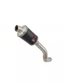 Z800 ZR800A Z800E 13 14 15 16 Tube de raccord (Link Pipe) / Silencieux Ovale Noir en Inox 230mm 