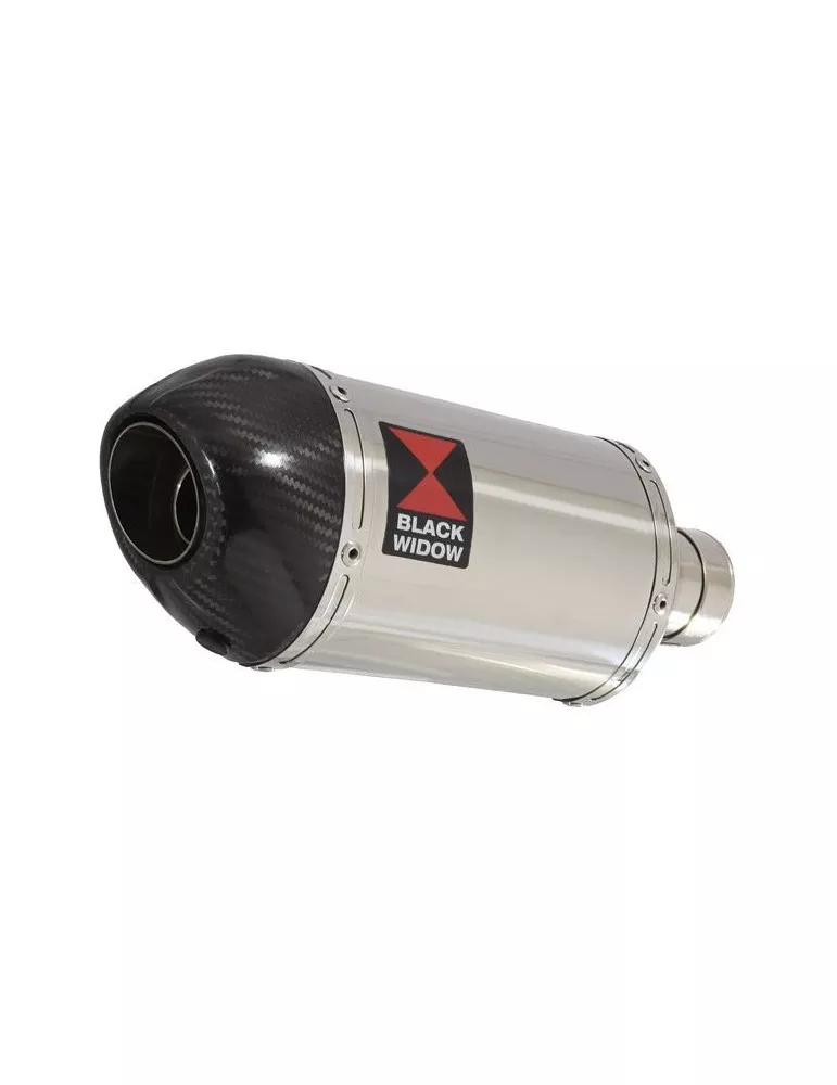 GSXR 600 K8 K9 L0 08 09 10 tube de raccord et Ovale Silencieux En Inox + En Carbone Tip 200mm