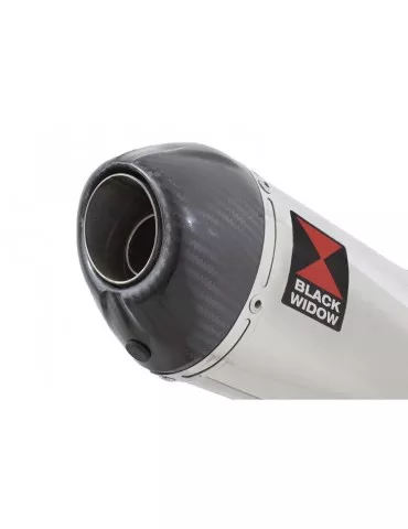 GSXR 600 K8 K9 L0 08 09 10 tube de raccord et Ovale Silencieux En Inox + En Carbone Tip 200mm