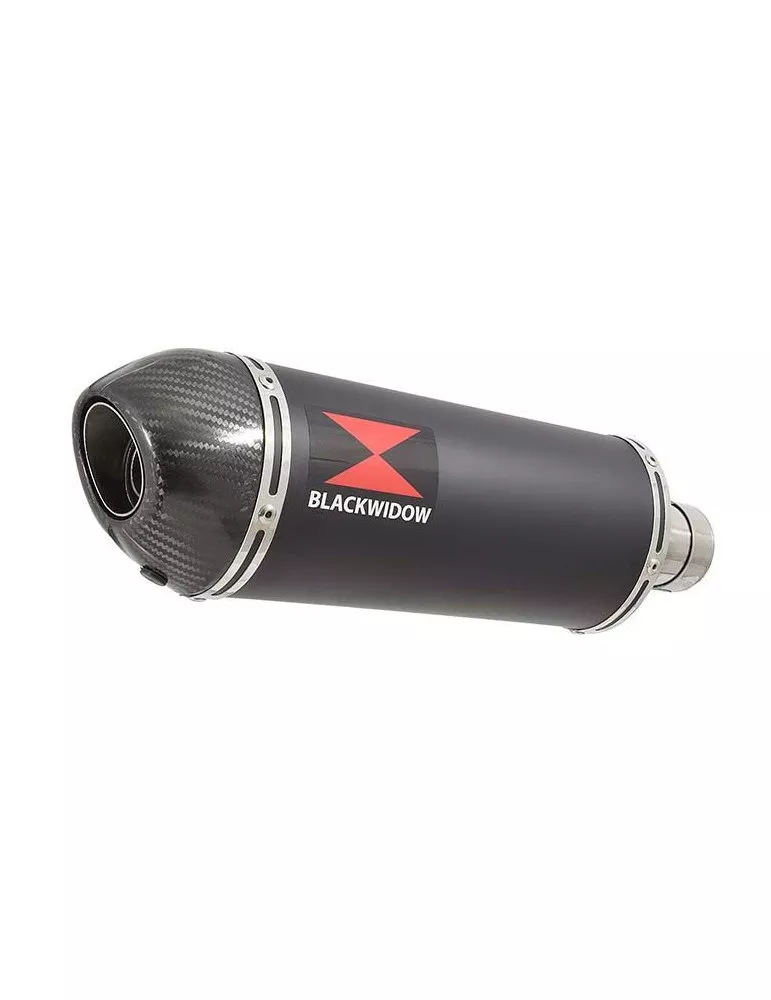 GSXR 600 K8 K9 L0 08 09 10 tube de raccord et Ovale Noir Silencieux En Inox + En Carbone Tip 300mm