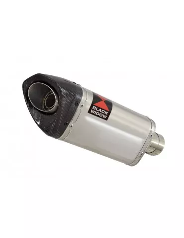 CBR 125 CBR125R 2004 - 2010 Diamètre XI Ligne complète & Silencieux Rond Noir En Inox 400mm