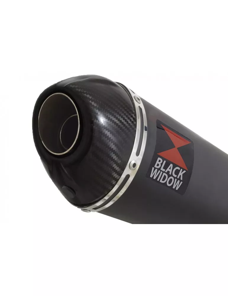 CBR 600 FA CBR600FA 2011-2013 Silencieux & tube de raccord & Ovale Black Stainless Silencieux + En Carbone Tip 200mm