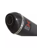 CBR 600 FA CBR600FA 2011-2013 Silencieux & tube de raccord & Ovale Black Stainless Silencieux + En Carbone Tip 200mm