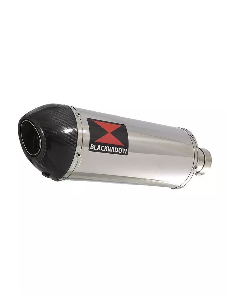 GSXR 750 K8 K9 L0 08 09 10 tube de raccord et Ovale Silencieux En Inox + En Carbone Tip 300mm