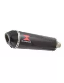 GSXR 750 K8 K9 L0 08 09 10 tube de raccord et Ovale En Carbone Silencieux + En Carbone Tip 400mm