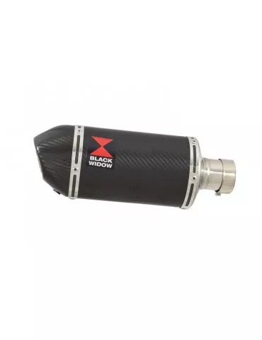 GSXR 750 K8 K9 L0 08 09 10 tube de raccord et Ovale En Carbone Silencieux & Carbon Tip 200mm