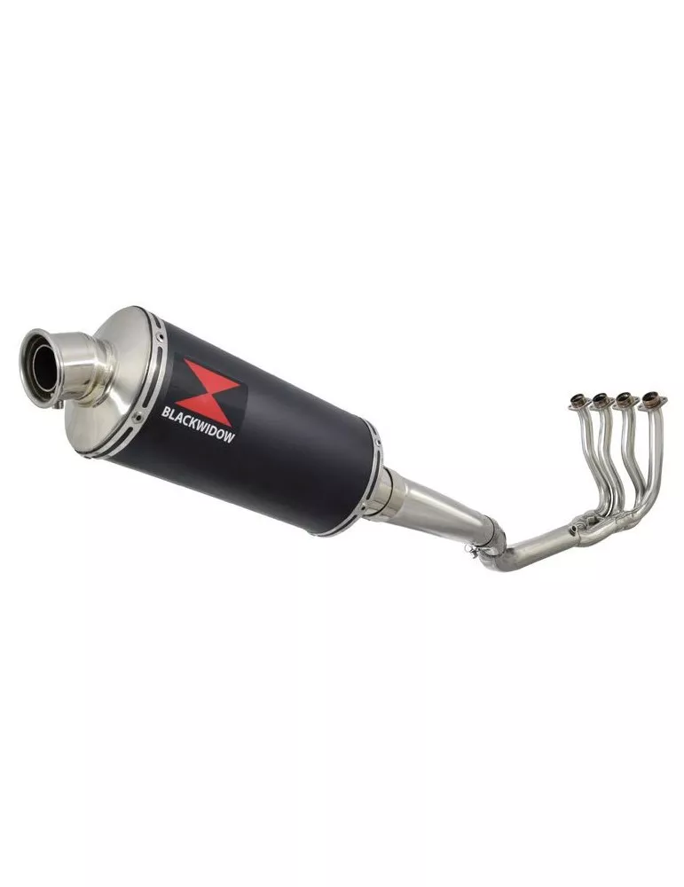 GSXR 750 K8 K9 L0 08 09 10 Ligne complète & Silencieux Ovale Noir en Inox 300mm